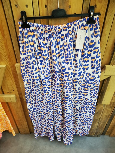 Pantalon long Nala gaze de coton Bleu Roi