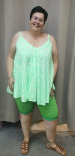 Top fines bretelle Léa Vert fluo
