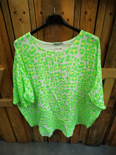T-shirt Lio double gaze Vert fluo