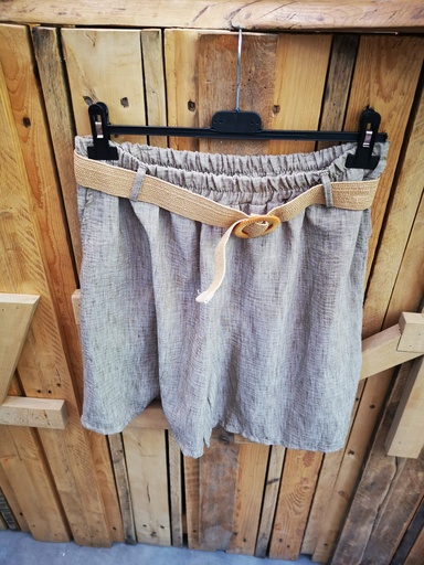 Short ceinture Ariel Taupe