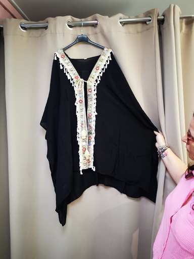 Gilet plage Riviera noir