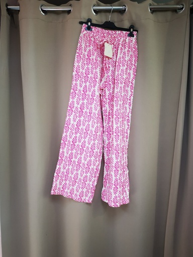 Pantalon Mildred feuillage rose gt 