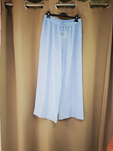 Pantalon ligné Ysma bleu ciel gt