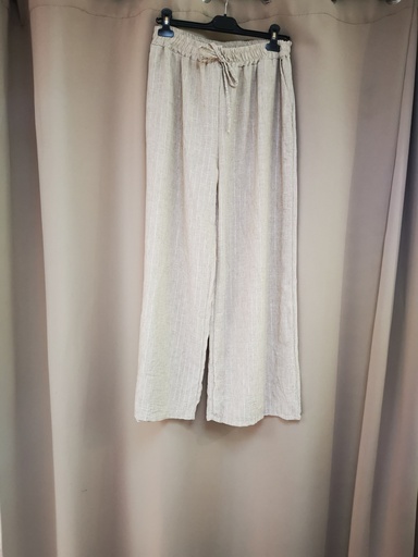 Pantalon ligné Ysma beige gt  