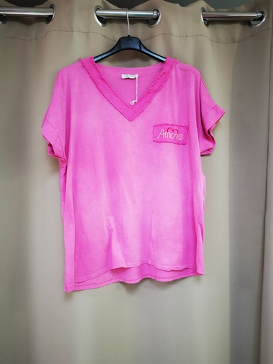 T-shirt amore rose