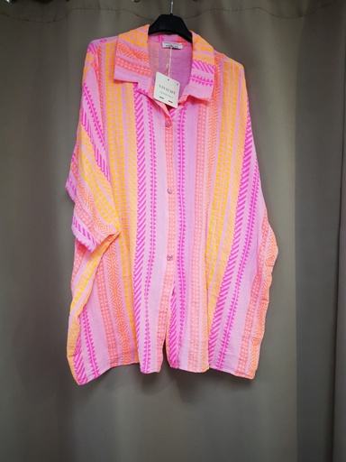 Chemise incas rose/orange