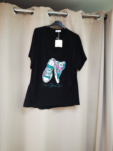 T-shirt converse noir