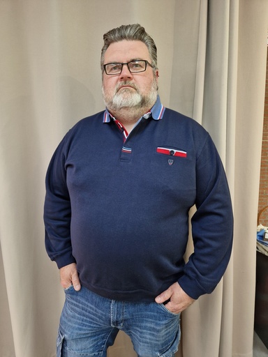 Pull "Steve" bleu marine 5XL