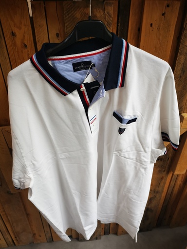 Polo Mathieu 4XL blanc
