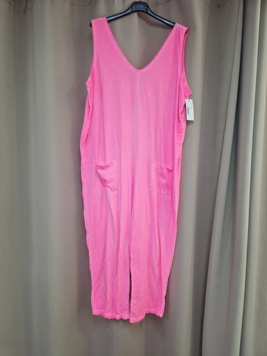 Combi "Santorin" unie rose fluo 