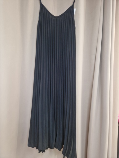 Robe plissée "Montana" noir