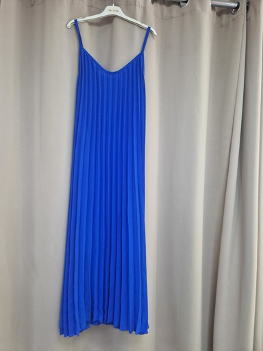 Robe plissée "Montana" bleu roi