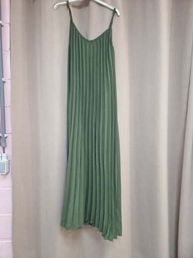 Robe plissée "Montana" kaki
