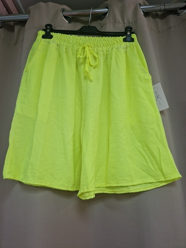 Short jaune fluo