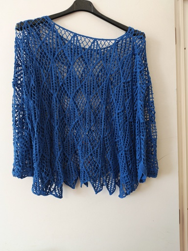 Pull  "apoline" bleu roi