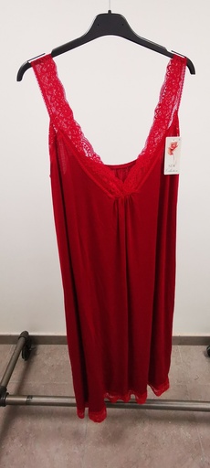 Robe "Séréna" bord dentelle bordeaux
