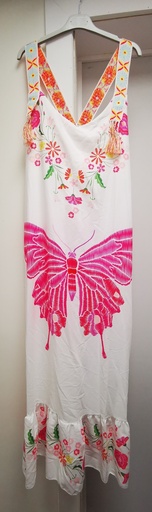Robe "Liora" papillon rose