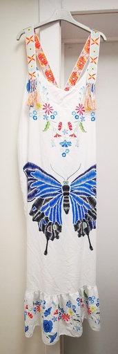 Robe "Liora" papillon bleu roi