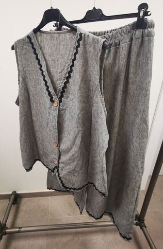 Ensemble 2pièces "Céleste" gris