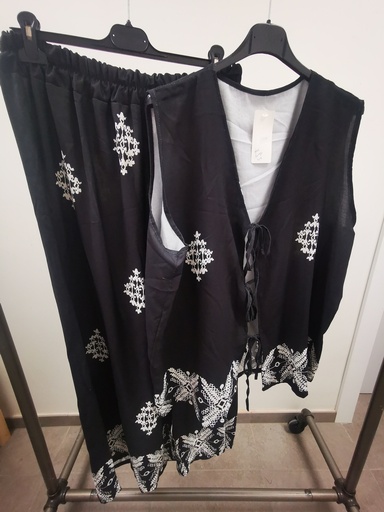 Ensemble 2 pièces "gene" noir
