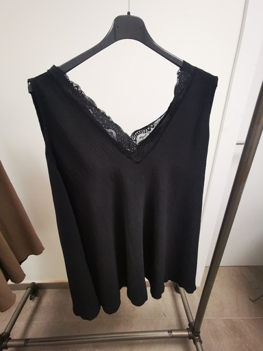 Top dentelle "valérie" 46-56 noir