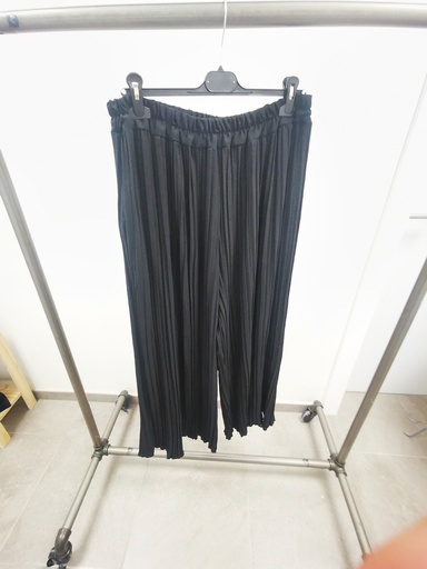 Pantalon plissé faustine noir