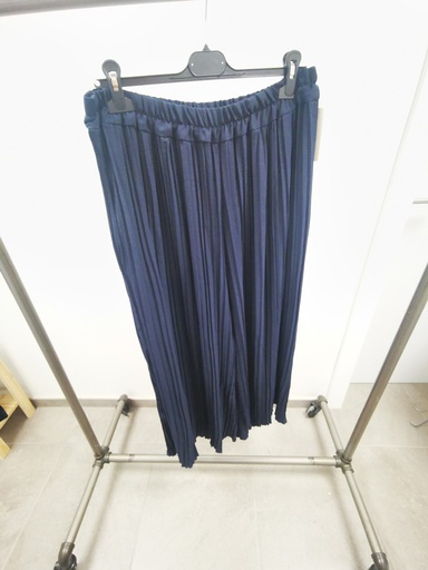 Pantalon plissé faustine marine