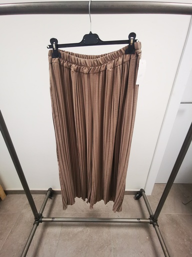 Pantalon plissé faustine taupe