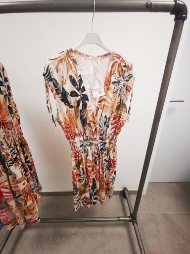 Robe courtes AVA "maillot noir-beige