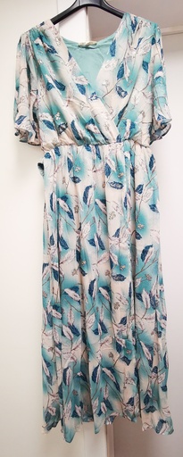 Robe longue viviane bleue