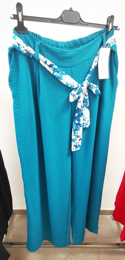 Pantalon uni "Mona" GT Turquoise