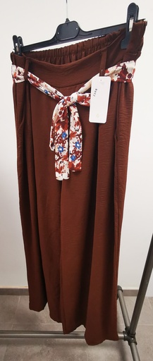 Pantalon uni "Mona" GT Brun