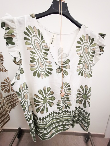blouse Maryam+collier kaki