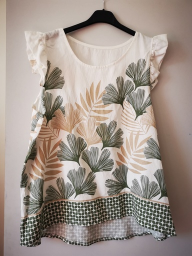 blouse gincko kaki