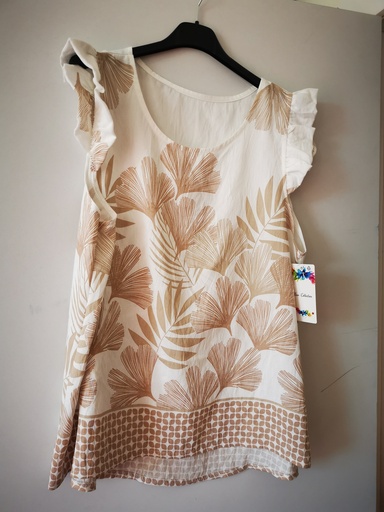 blouse gincko beige