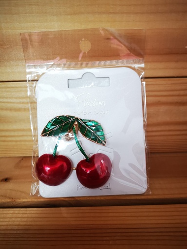 Broche aimantée Cerise
