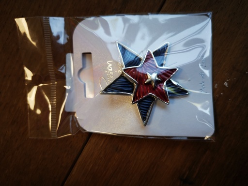 Broche aimantée Etoile rouge