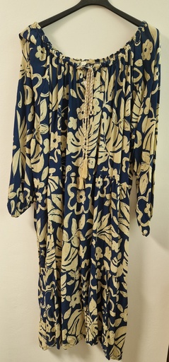 Robe Longue manche "Léor" Marine
