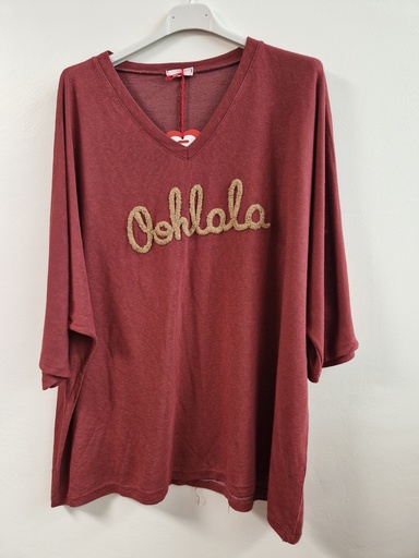 Blouse ohlala bordeaux 