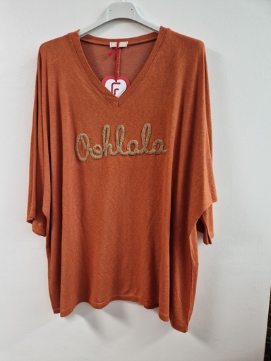 Blouse ohlala rouille