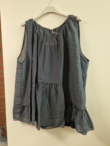 Blouse "Andréa" bleu jeans foncé 2pièces 