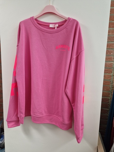Pull "Namasté" rose/rose fluo