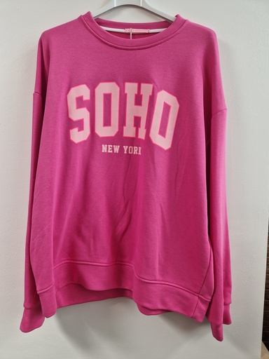 Pull Soho rose/rose