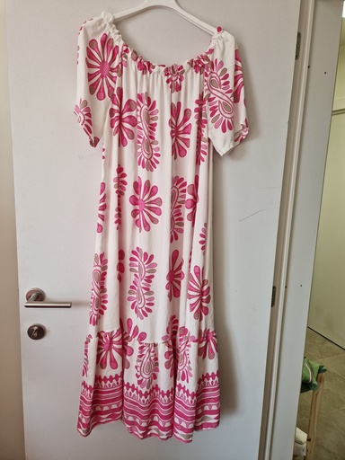 Robe Chiara Rose-Blanc