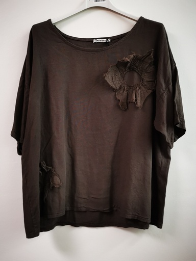 Blouse "Kallista" soleil Chocolat