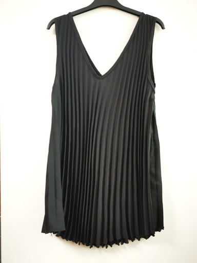 Top plissé "Loisia" noir