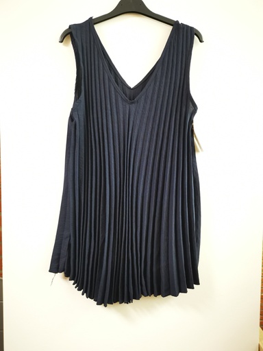 Top plissé "Loisia" marine