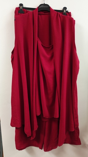 Ensemble 3 pièces "Ady" Bordeaux