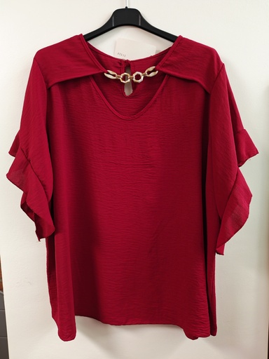 Blouse "Abelle" Bordeaux