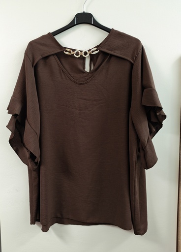 Blouse "Abelle" Chocolat